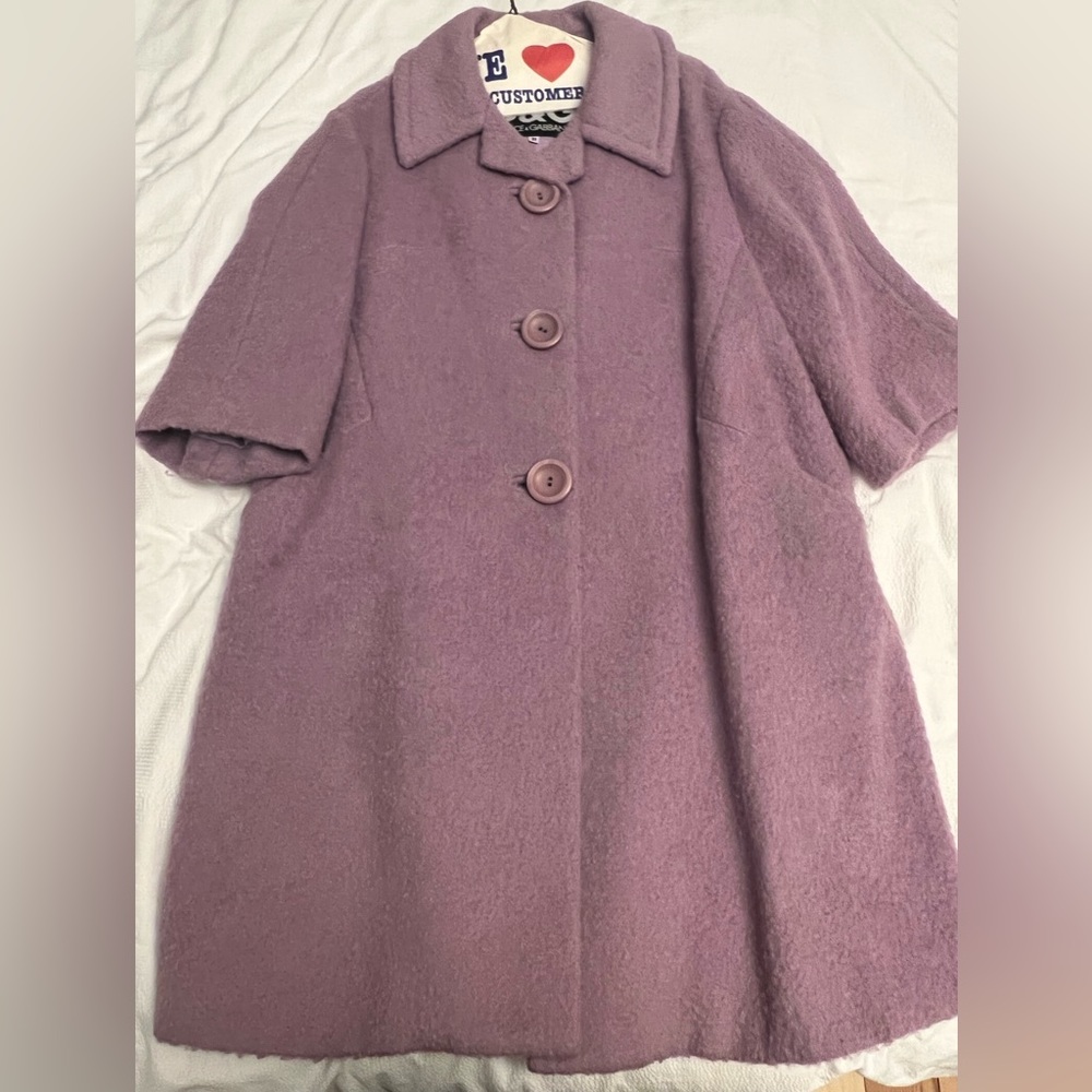 D&G lilac wool coat IT 40